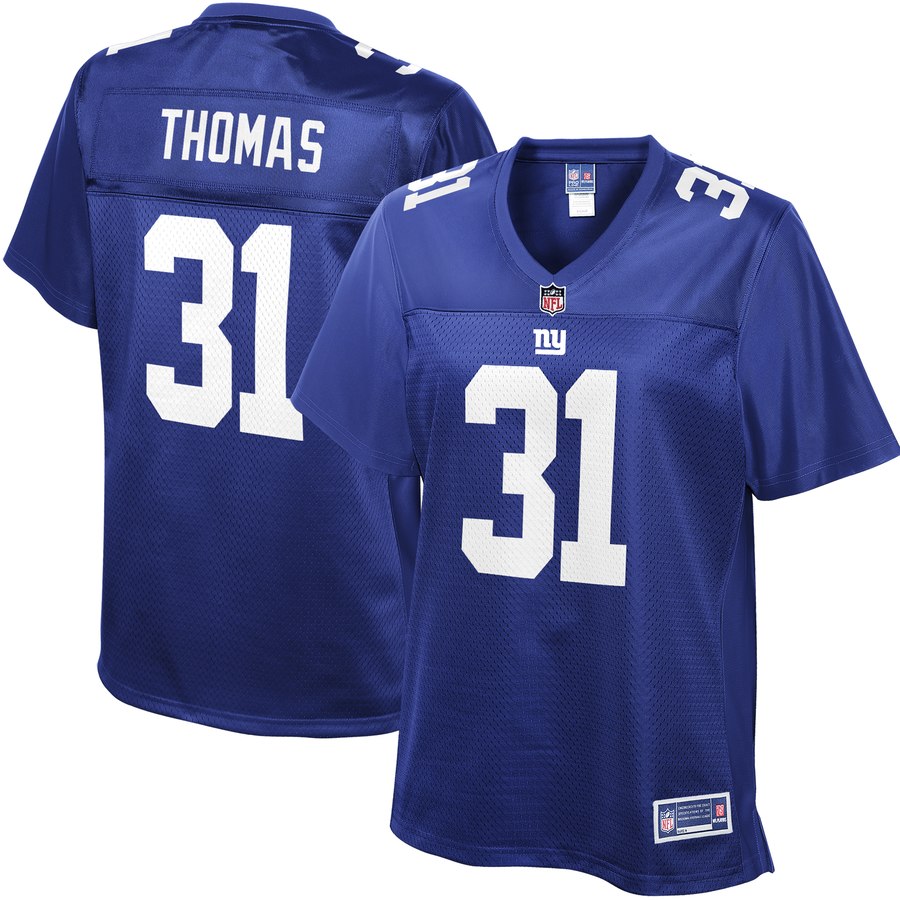 Women's New York Giants Michael Thomas Nfl Pro Line Royal Player Jersey