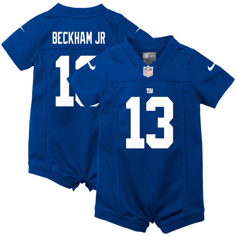 Infant New York Giants Odell Beckham Jr Nike Royal Romper Jersey