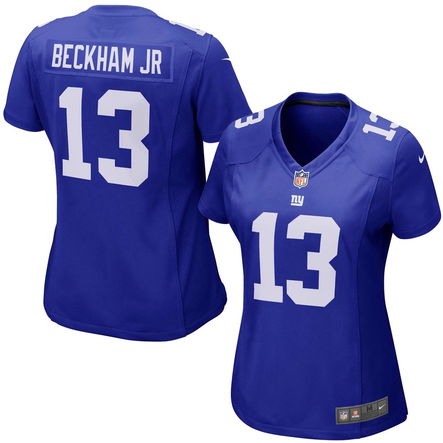 Girls Youth New York Giants Odell Beckham Jr Nike Royal Game Jersey