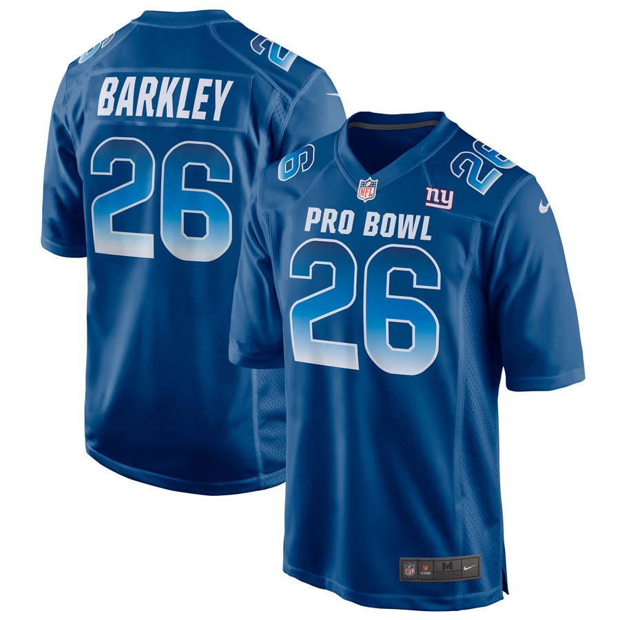 Men's Nfc Saquon Barkley Nike Royal 2019 Pro Bowl Game Jersey