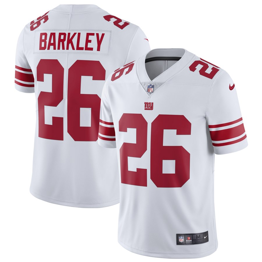 Men's New York Giants Saquon Barkley Nike White Vapor Untouchable Limited Jersey