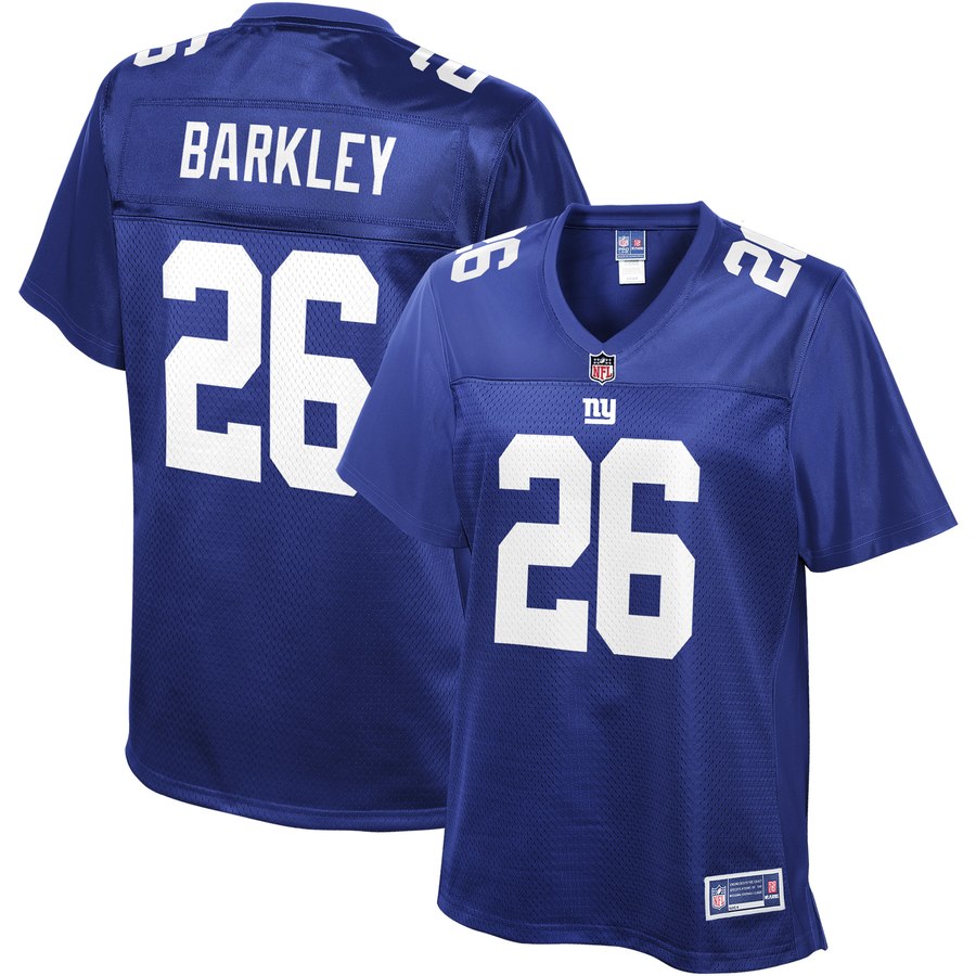 Women's New York Giants Saquon Barkley Nfl Pro Line Royal Player Jersey