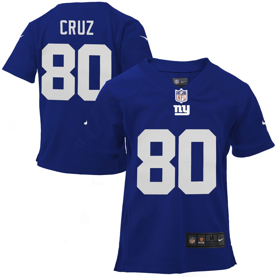 Toddler New York Giants Victor Cruz Nike Royal Blue Game Jersey