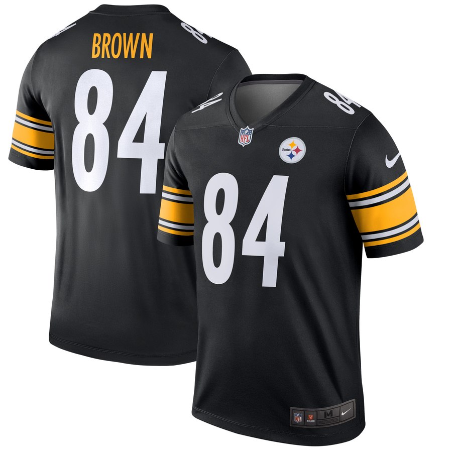 Men's Pittsburgh Steelers Antonio Brown Nike Black Legend Jersey