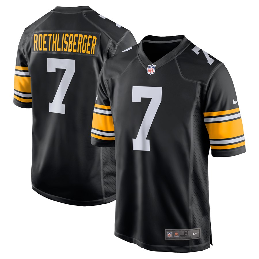 Youth Pittsburgh Steelers Ben Roethlisberger Nike Black 2018 Game Jersey