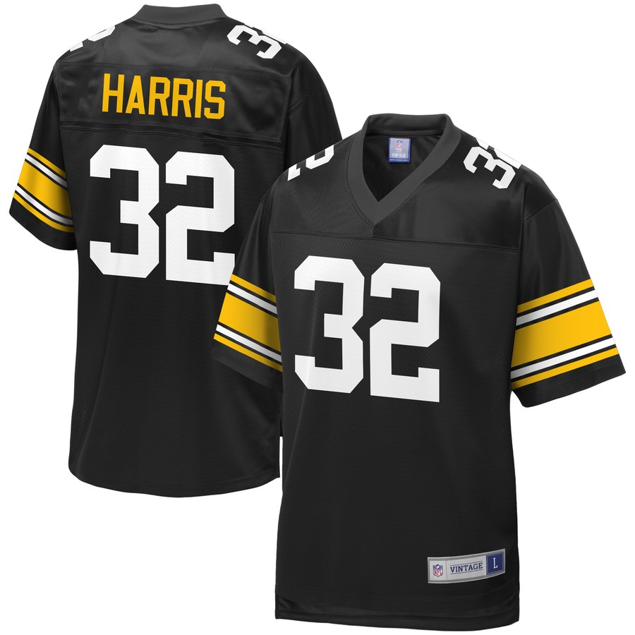 Men's Pittsburgh Steelers Franco Harris Nfl Pro Line Black Retired Player Jersey