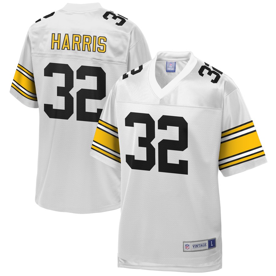 Men's Pittsburgh Steelers Franco Harris Nfl Pro Line White Retired Player Jersey