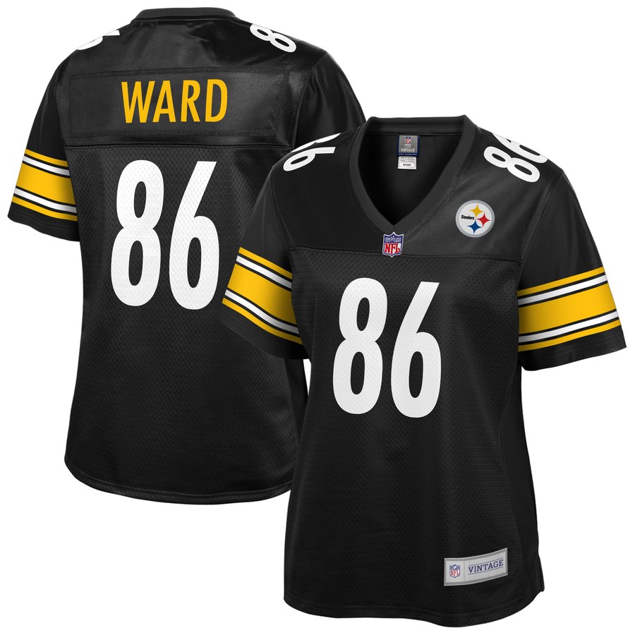 Women's Pittsburgh Steelers Hines Ward Nfl Pro Line Black Retired Player Jersey