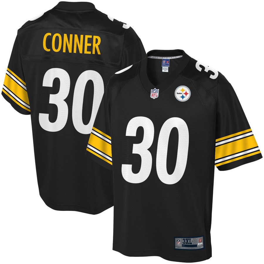 Men's Pittsburgh Steelers James Conner Nfl Pro Line Black Big & Tall Player Jersey