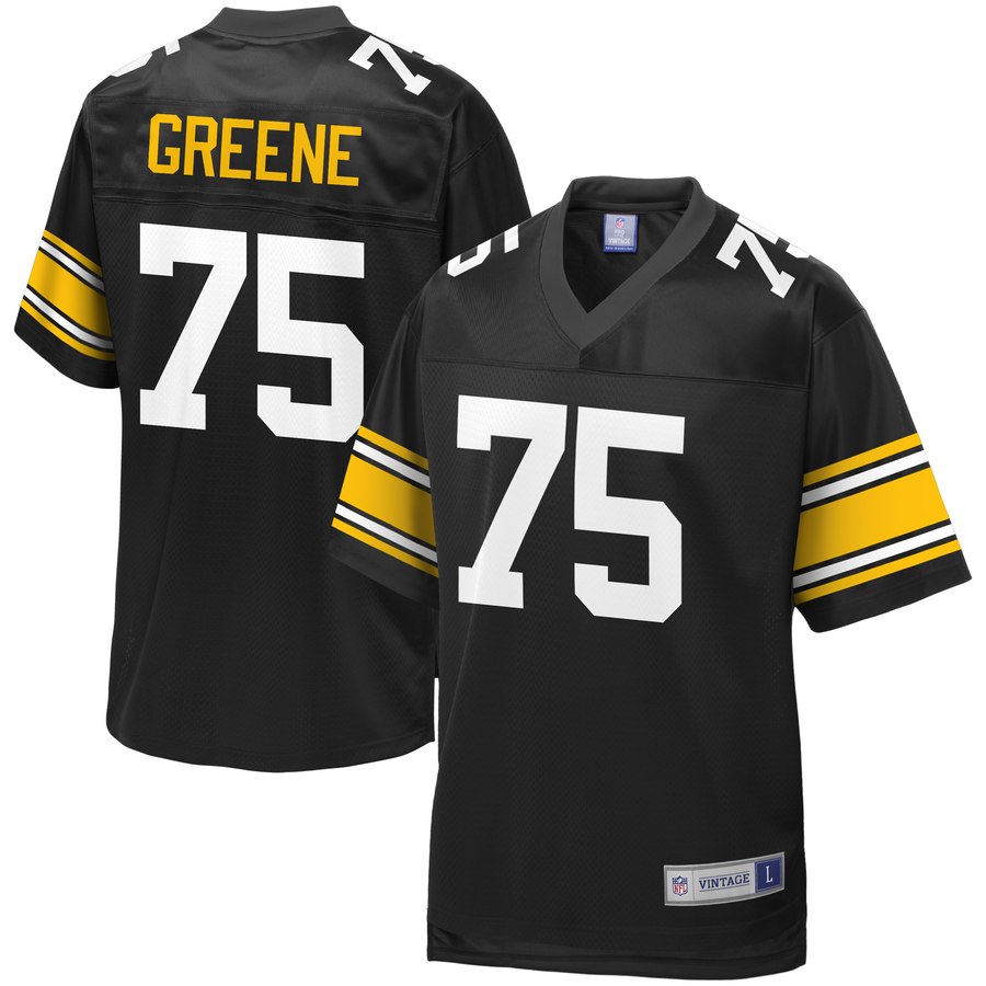 Men's Pittsburgh Steelers Joe Greene Nfl Pro Line Black Retired Player Jersey