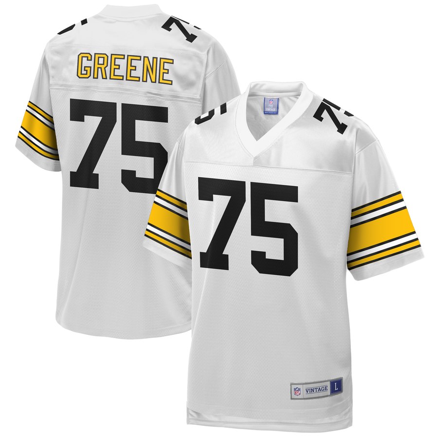 Men's Pittsburgh Steelers Joe Greene Nfl Pro Line White Retired Player Jersey