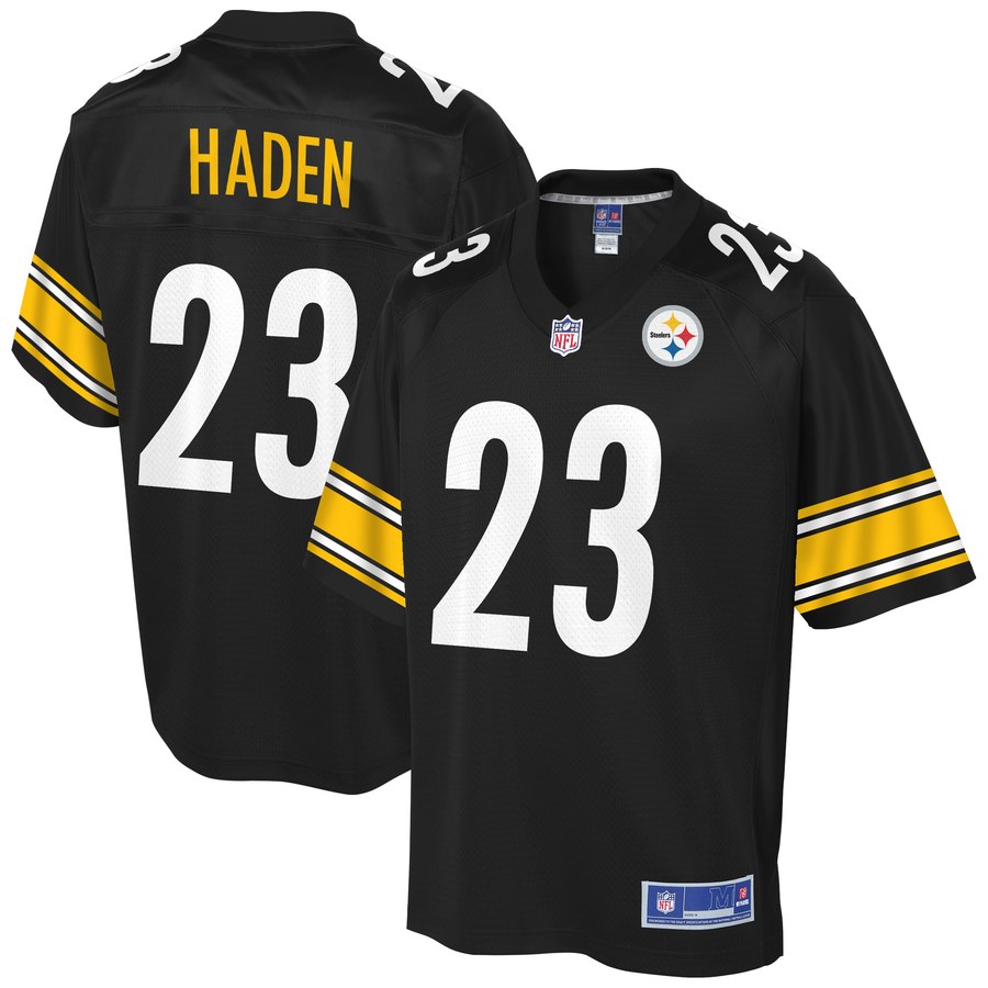 Men's Pittsburgh Steelers Joe Haden Nfl Pro Line Black Team Color Player Jersey