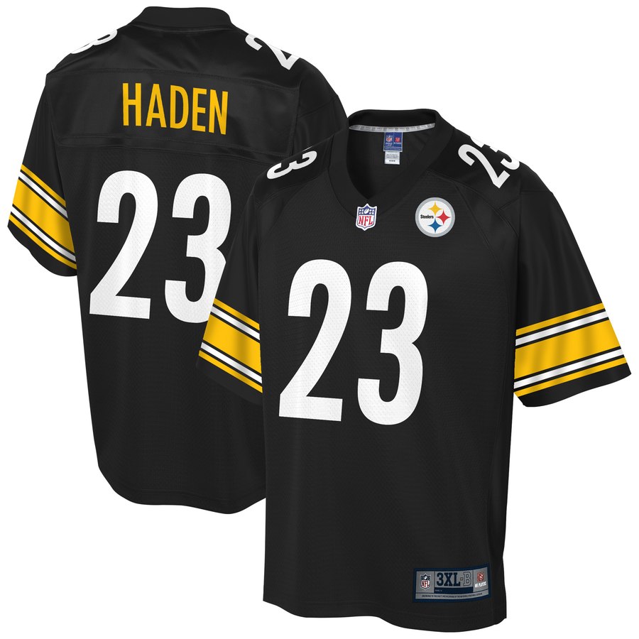 Men's Pittsburgh Steelers Joe Haden Nfl Pro Line Black Big & Tall Team Color Player Jersey