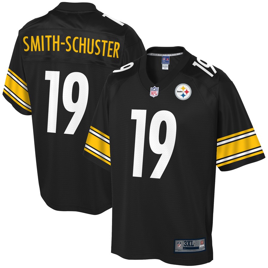 Men's Pittsburgh Steelers Juju Smith Schuster Nfl Pro Line Black Big & Tall Player Jersey