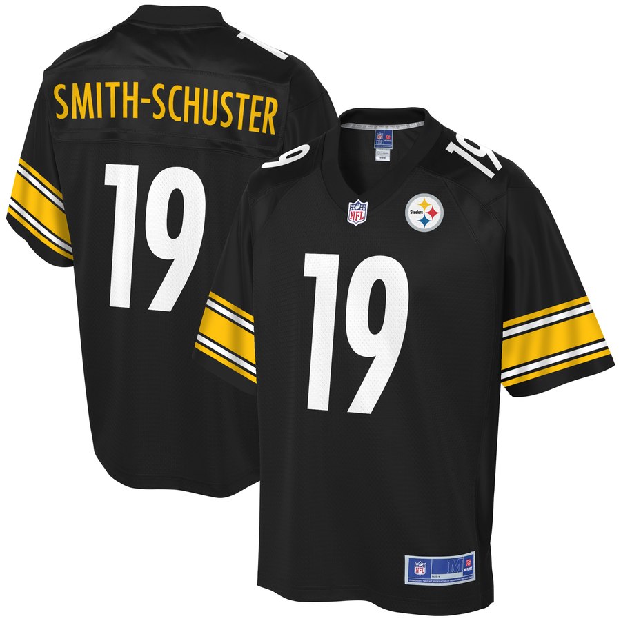 Men's Pittsburgh Steelers Juju Smith Schuster Nfl Pro Line Black Player Jersey