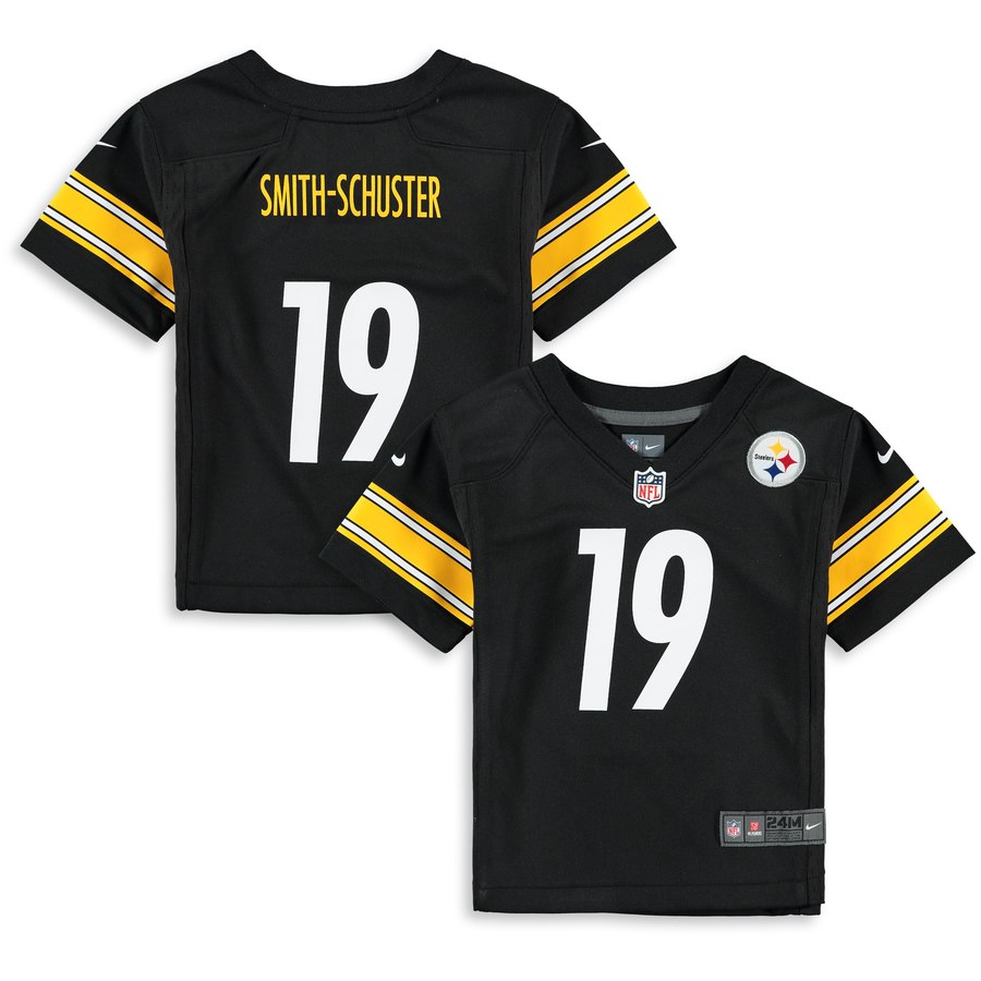 Infant Pittsburgh Steelers Juju Smith Schuster Nike Black Player Game Jersey