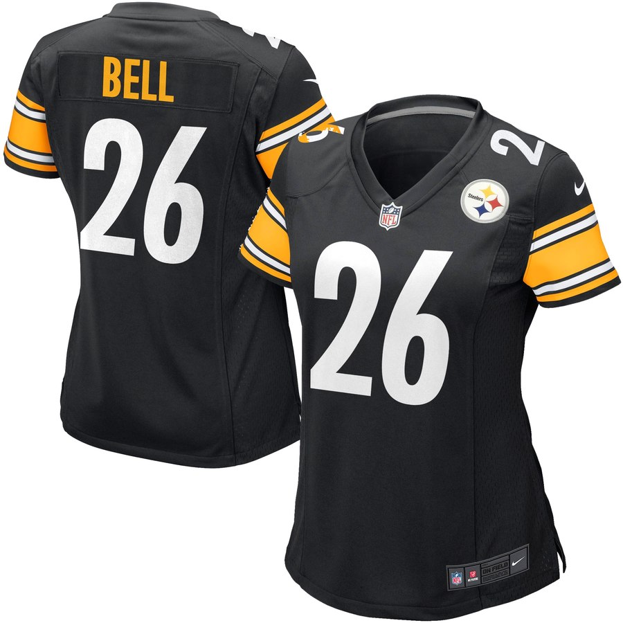 Girls Youth Pittsburgh Steelers Leveon Bell Nike Black Game Jersey