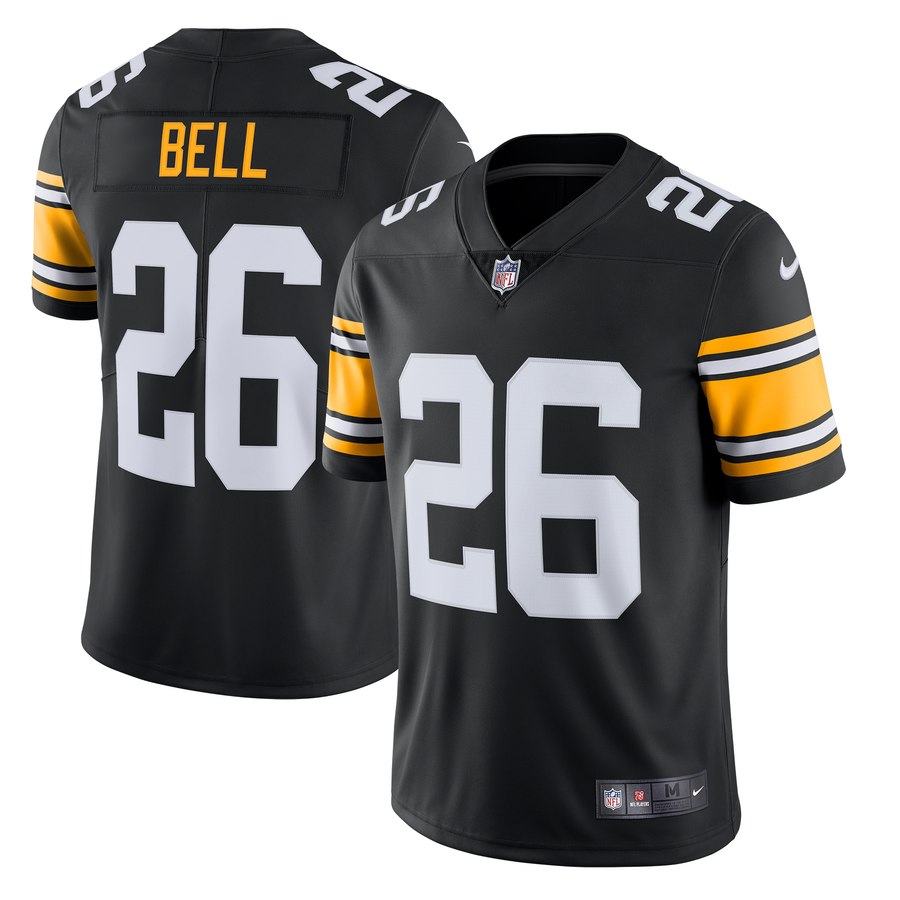 Men's Pittsburgh Steelers Leveon Bell Nike Black Alternate Vapor Untouchable Limited Jersey