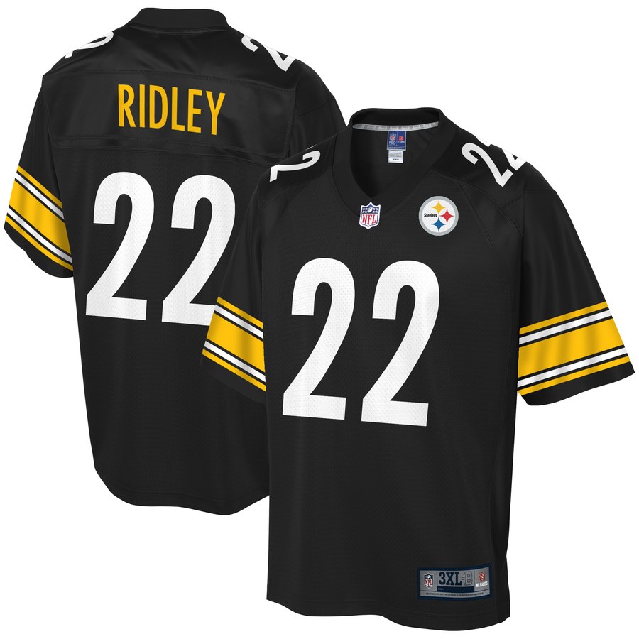 Men's Pittsburgh Steelers Stevan Ridley Nfl Pro Line Black Big & Tall Player Jersey