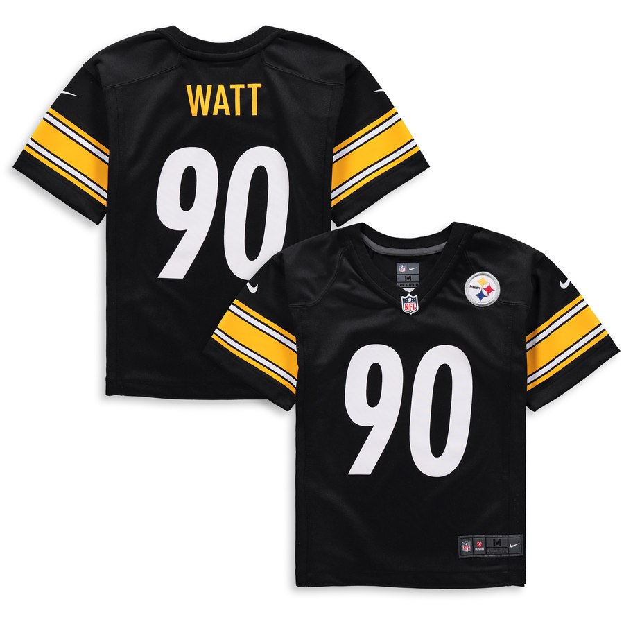 Preschool Pittsburgh Steelers Tj Watt Nike Black Player Game Jersey