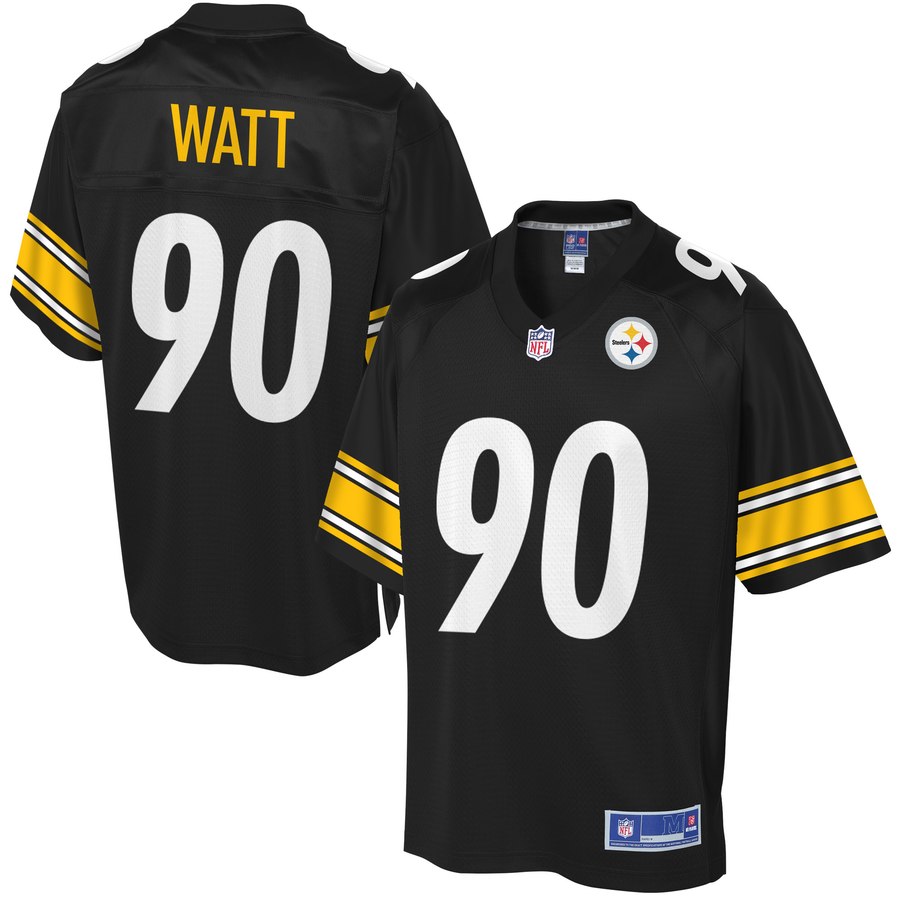 Men's Pittsburgh Steelers Tj Watt Nfl Pro Line Black Player Jersey