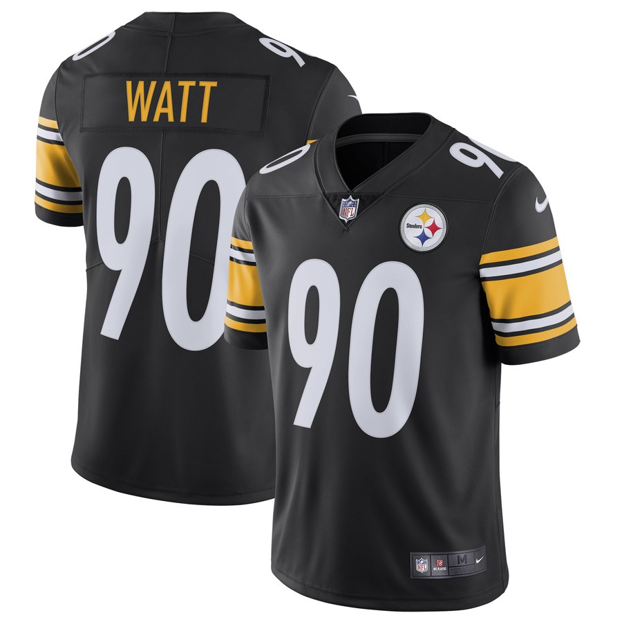 Men's Pittsburgh Steelers Tj Watt Nike Black Vapor Untouchable Limited Jersey