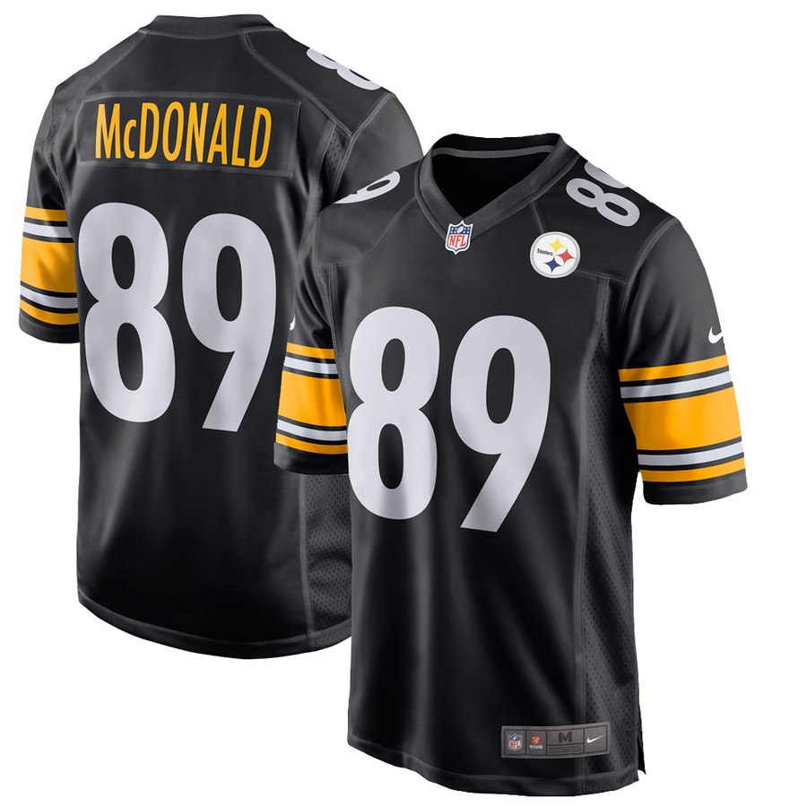 Men's Pittsburgh Steelers Vance Mcdonald Nike Black Game Jersey