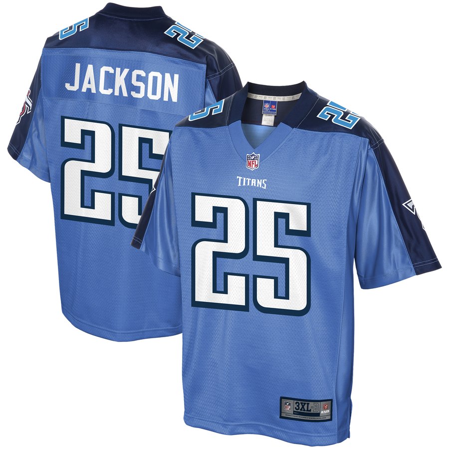 Men's Tennessee Titans Adoree Jackson Nfl Pro Line Light Blue Big & Tall Historic Logo Alternate Team Color Player Jersey