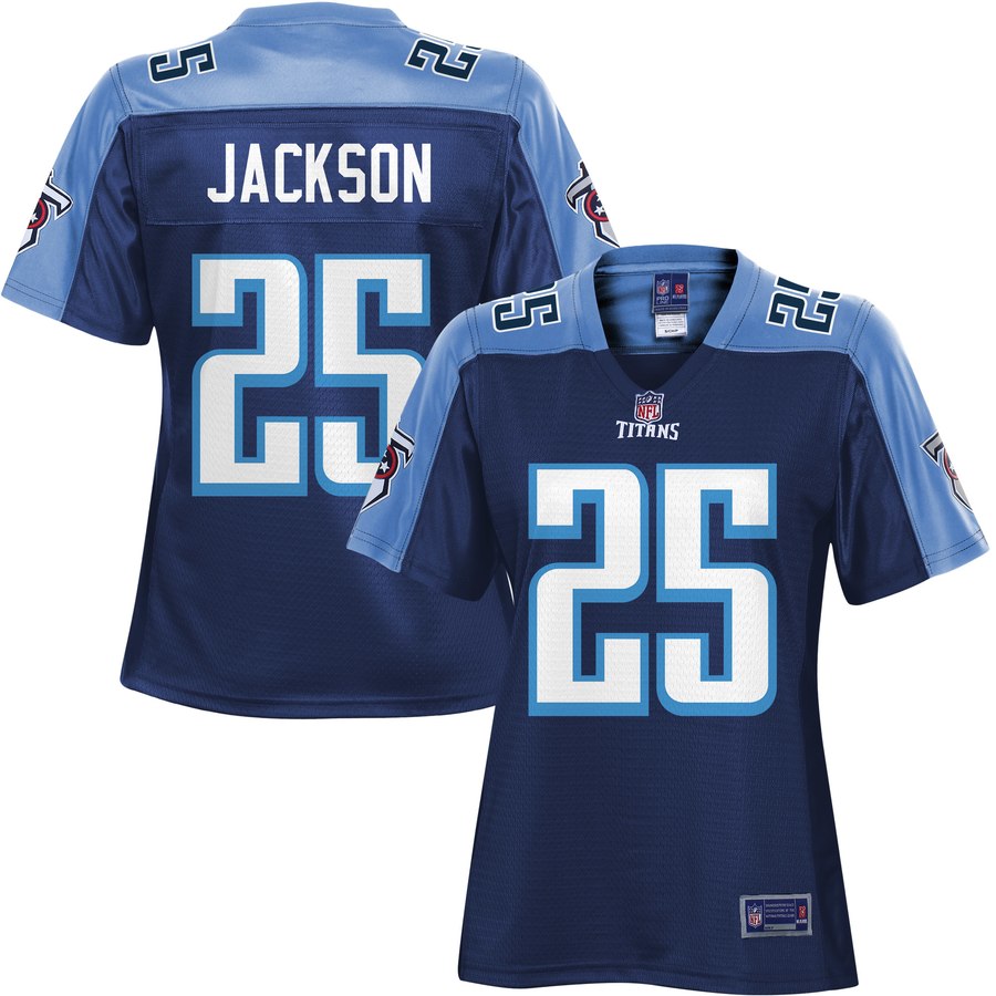 Women's Tennessee Titans Adoree Jackson Nfl Pro Line Navy Player Jersey