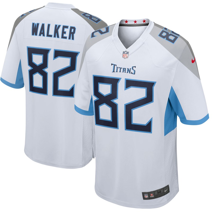 Men's Tennessee Titans Delanie Walker Nike White New 2018 Game Jersey