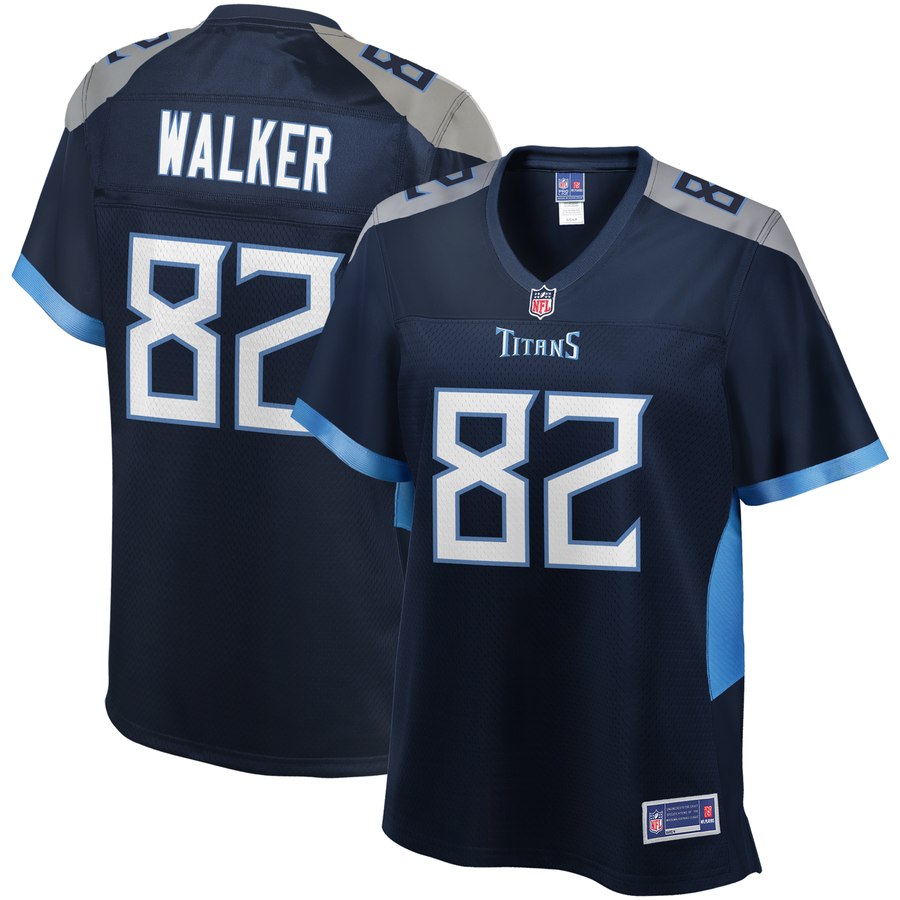 Women's Tennessee Titans Delanie Walker Nfl Pro Line Navy Jersey