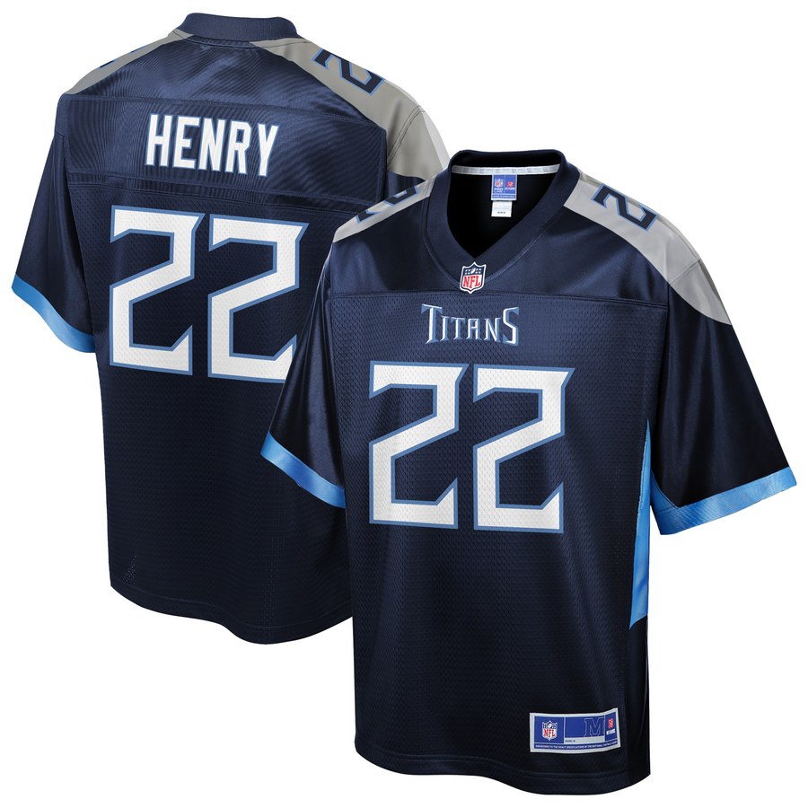 Men's Tennessee Titans Derrick Henry Nfl Pro Line Navy Team Player Jersey