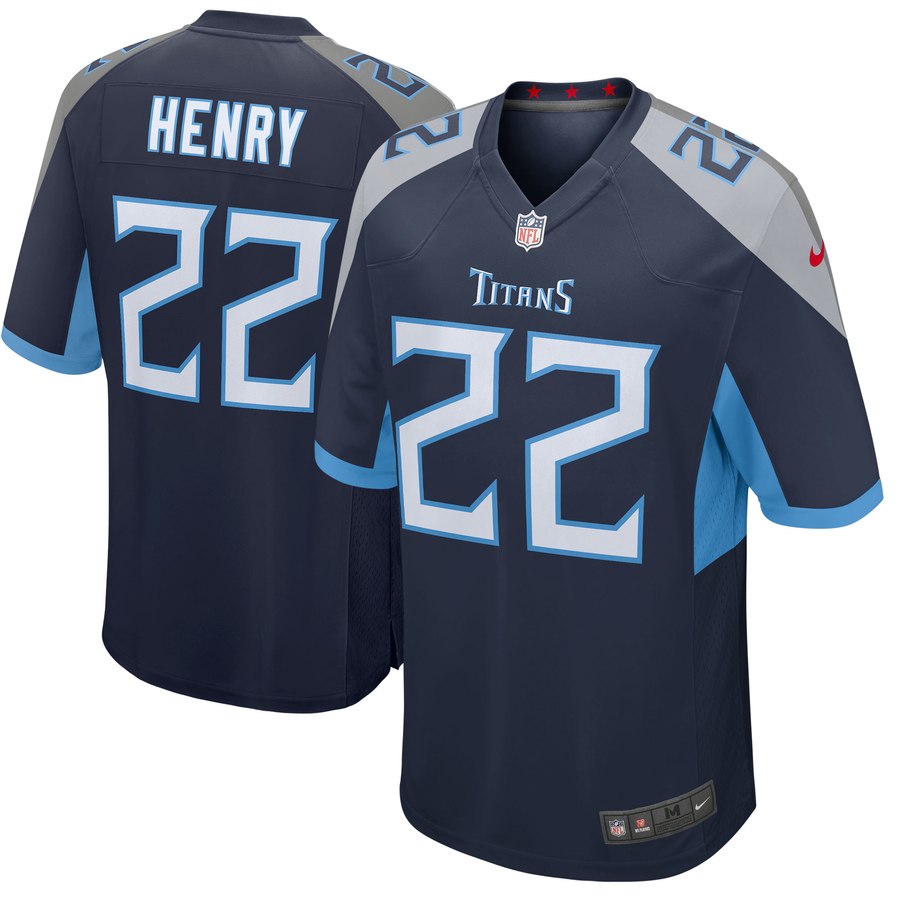 Youth Tennessee Titans Derrick Henry Nike Navy New 2018 Game Jersey