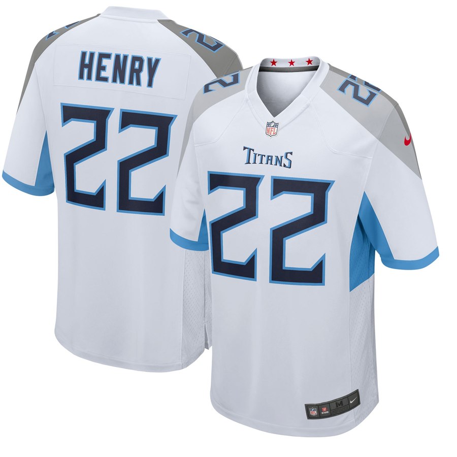 Youth Tennessee Titans Derrick Henry Nike White 2018 Game Jersey