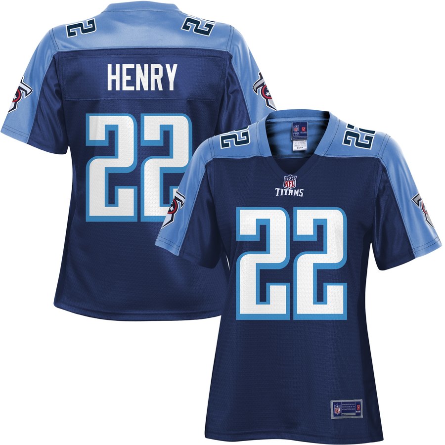 Women's Tennessee Titans Derrick Henry Nfl Pro Line Navy Player Jersey