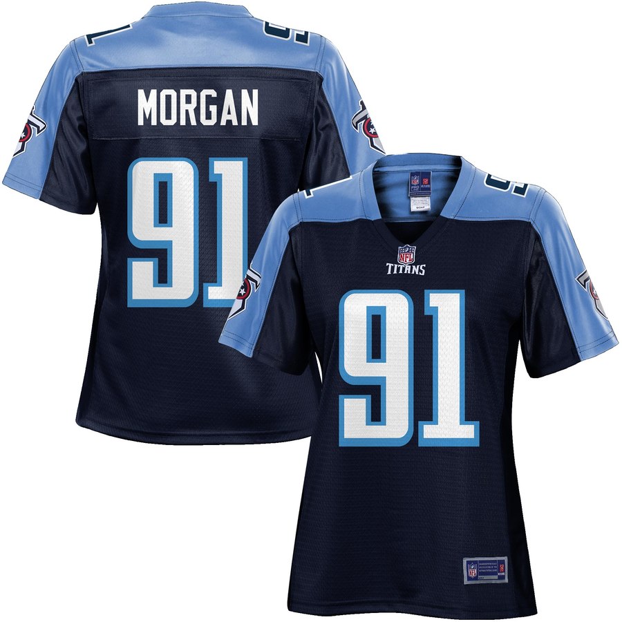 Women's Tennessee Titans Derrick Morgan Nfl Pro Line Navy Team Color Jersey