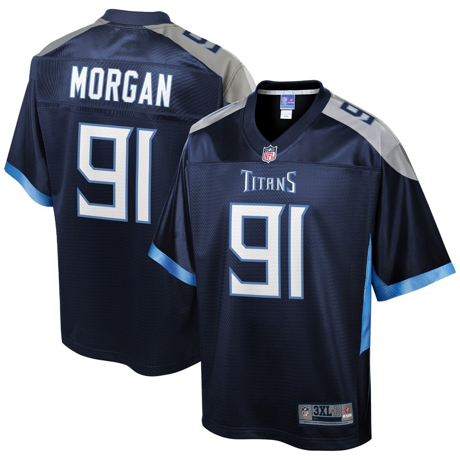 Men's Tennessee Titans Derrick Morgan Nfl Pro Line Navy Big & Tall Team Color Player Jersey