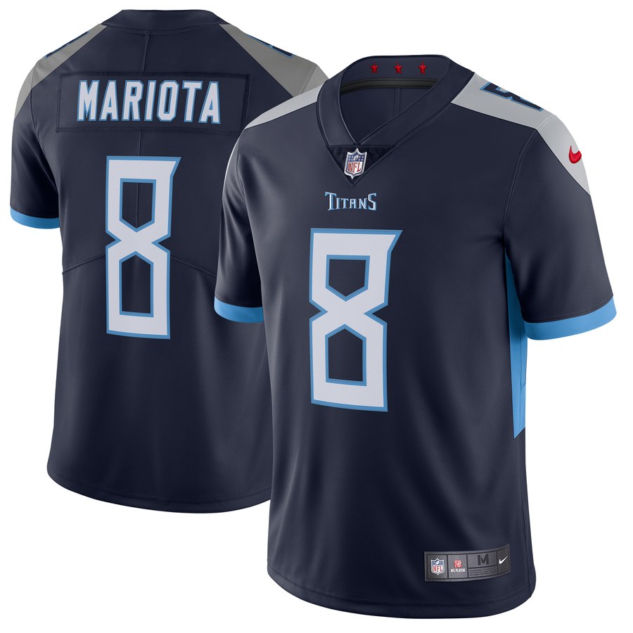 Men's Tennessee Titans Marcus Mariota Nike Navy New 2018 Vapor Untouchable Limited Jersey