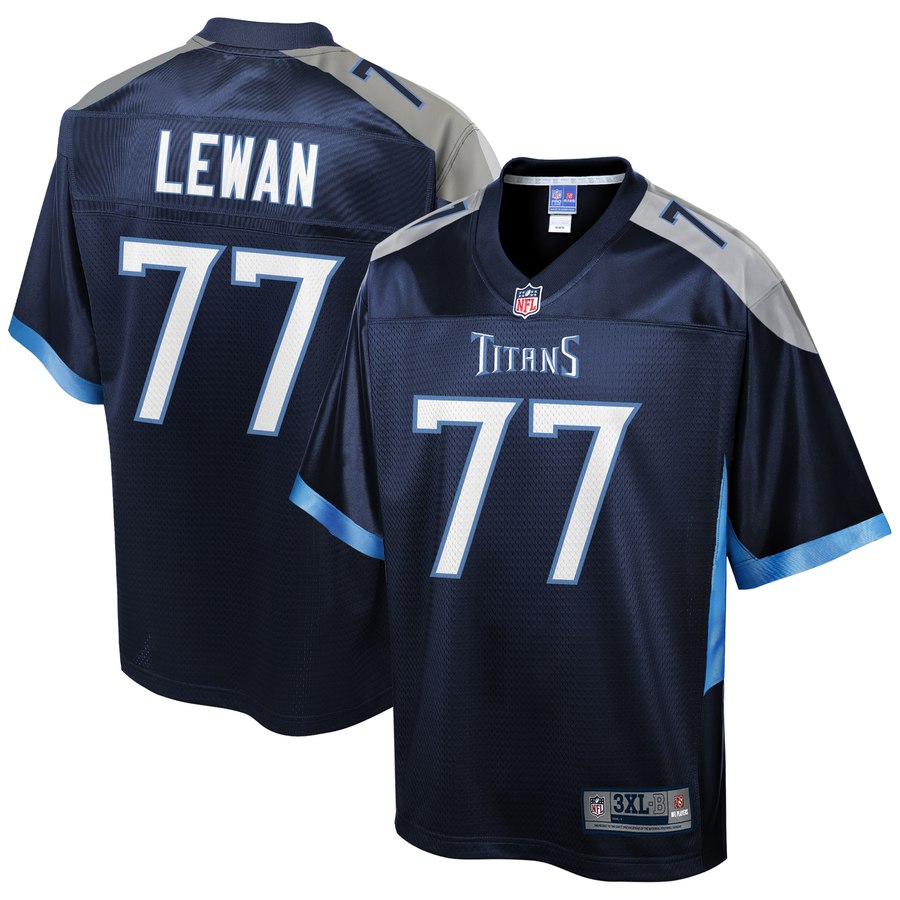 Men's Tennessee Titans Taylor Lewan Nfl Pro Line Navy Big & Tall Team Color Player Jersey