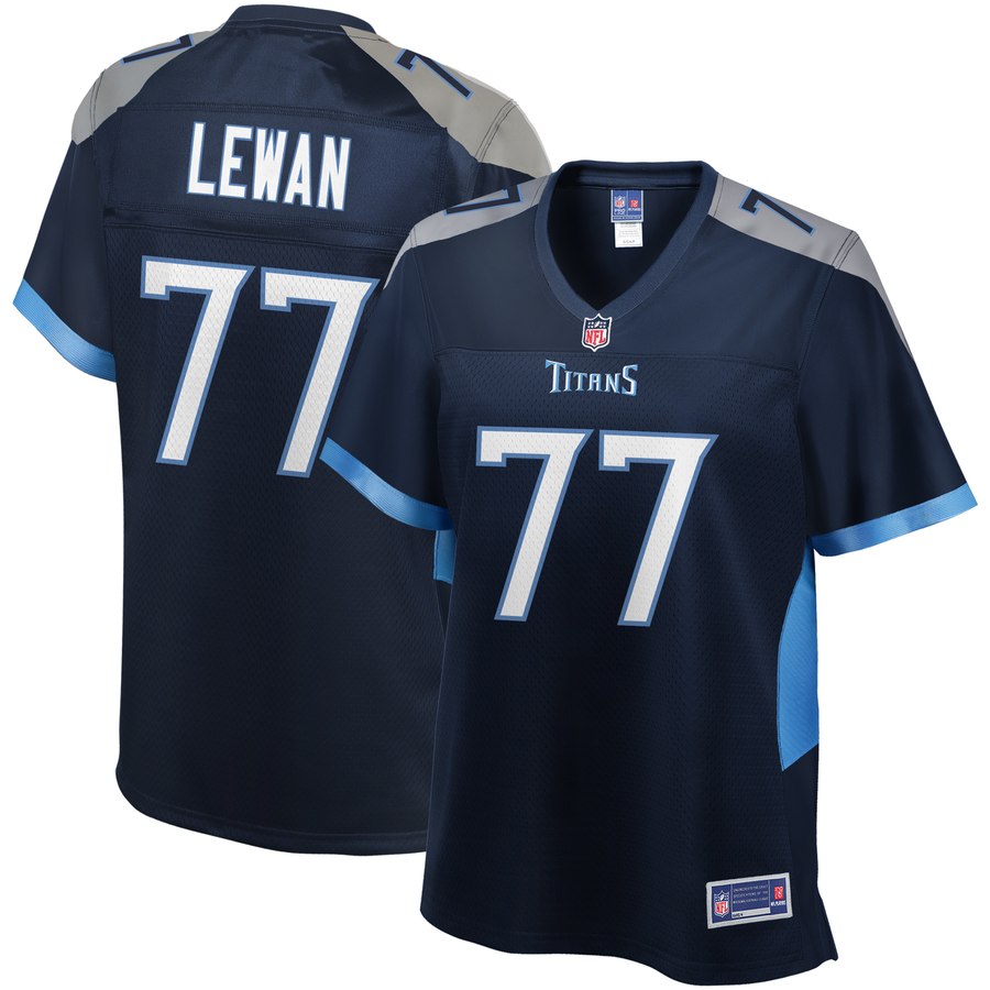 Women's Tennessee Titans Taylor Lewan Nfl Pro Line Navy Jersey