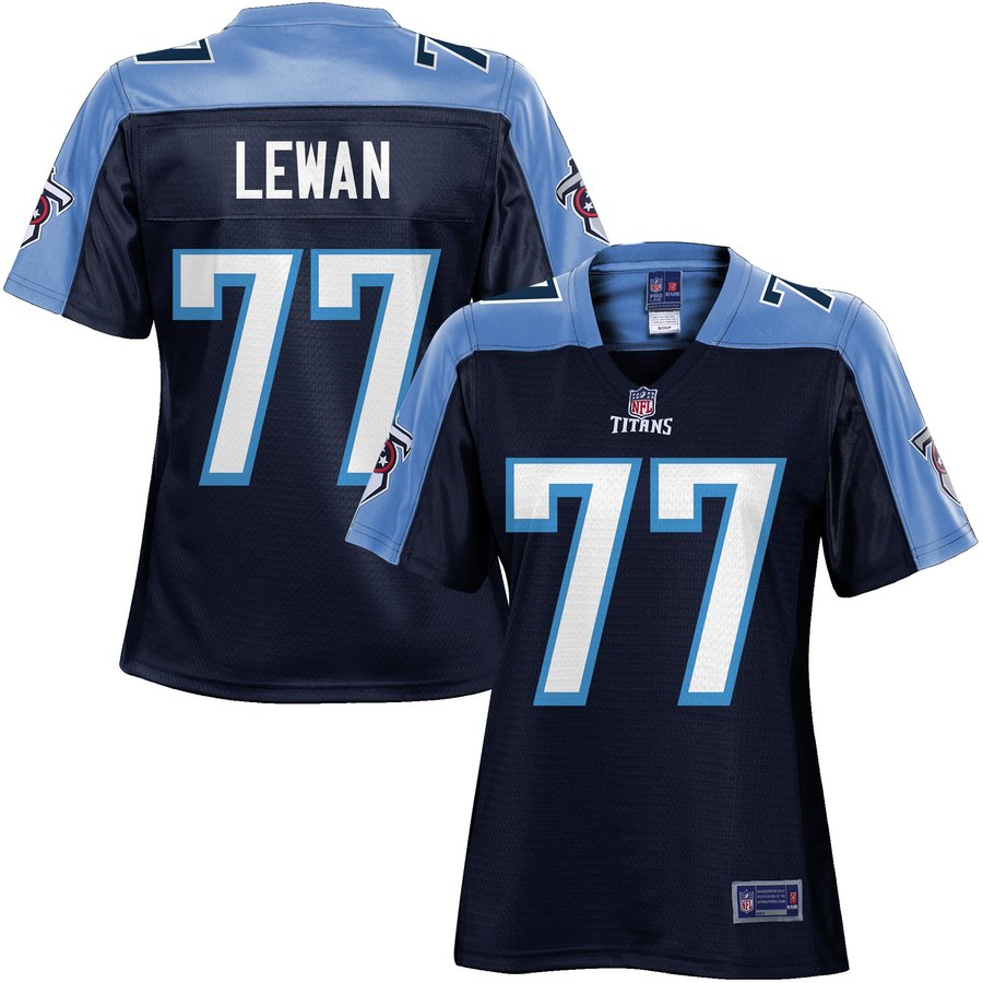 Women's Tennessee Titans Taylor Lewan Nfl Pro Line Navy Team Color Jersey