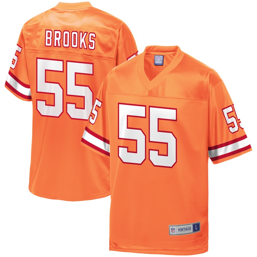 Men's Tampa Bay Buccaneers Derrick Brooks Nfl Pro Line Orange Retired Player Jersey