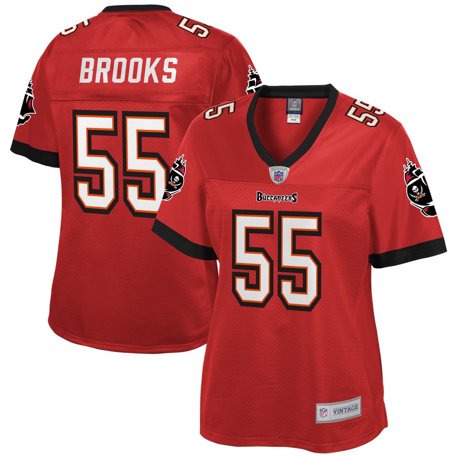 Women's Tampa Bay Buccaneers Derrick Brooks Nfl Pro Line Red Retired Player Jersey