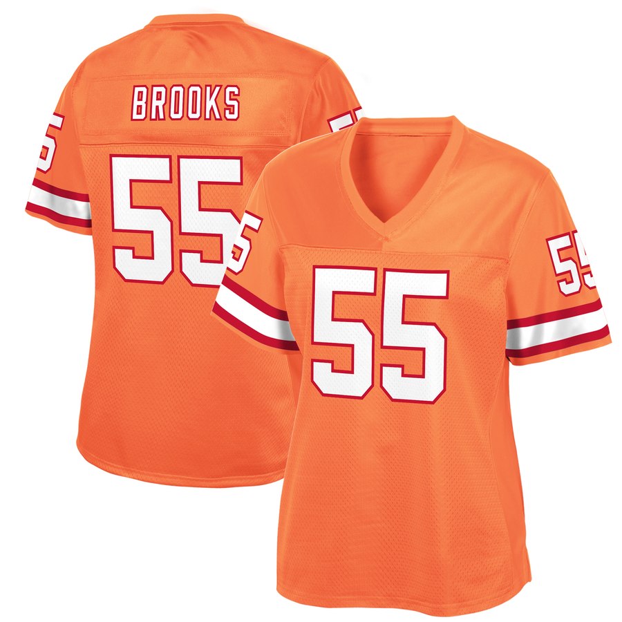 Women's Tampa Bay Buccaneers Derrick Brooks Nfl Pro Line Orange Retired Player Jersey