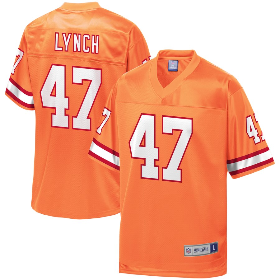 Men's Tampa Bay Buccaneers John Lynch Nfl Pro Line Orange Retired Player Jersey