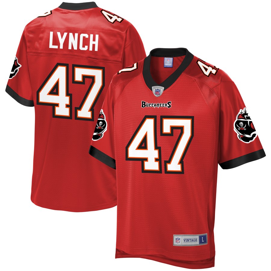 Men's Tampa Bay Buccaneers John Lynch Nfl Pro Line Red Retired Player Jersey