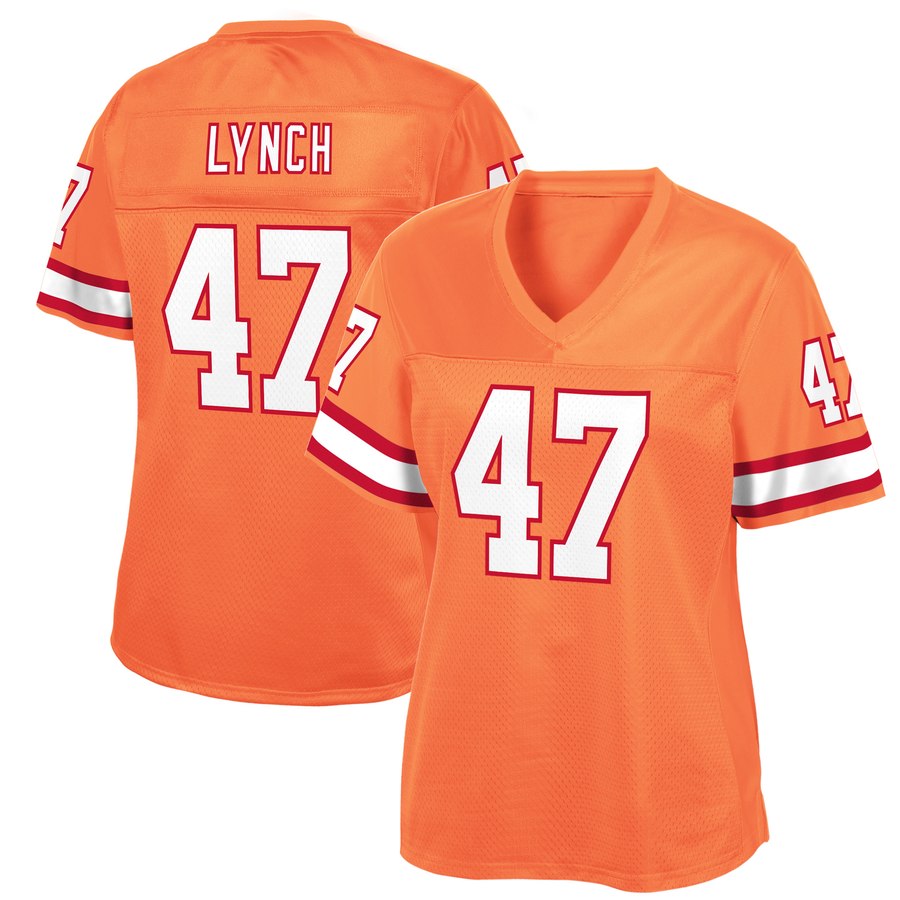 Women's Tampa Bay Buccaneers John Lynch Nfl Pro Line Orange Retired Player Jersey