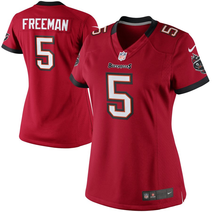 Women's Tampa Bay Buccaneers Historic Logo Josh Freeman Nike Red Limited Jersey