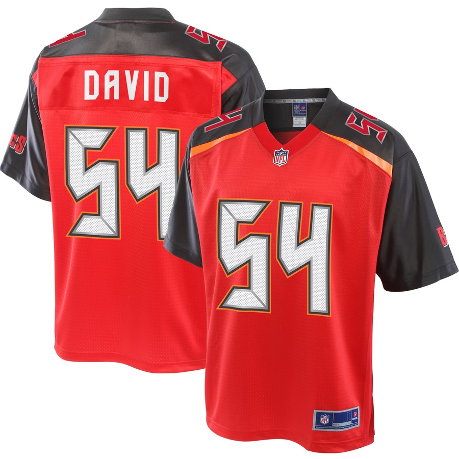 Men's Tampa Bay Buccaneers Lavonte David Nfl Pro Line Red Big & Tall Team Color Jersey