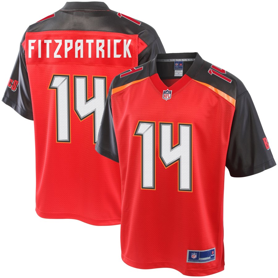 Men's Tampa Bay Buccaneers Ryan Fitzpatrick Nfl Pro Line Red Player Jersey